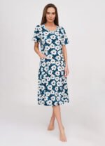 Сукня жіноча  040130105_блакитно-чорний