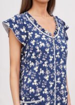 Халат жіночий 030120124_синій - Зображення 3