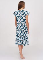 Халат жіночий 030120124_блакитно-чорний - Зображення 2