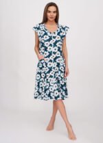 Халат жіночий 030120124_блакитно-чорний