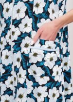 Халат жіночий 030120124_блакитно-чорний - Зображення 4