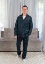 Піжама чоловіча 010254137_червоно-зелений - Зображення 4